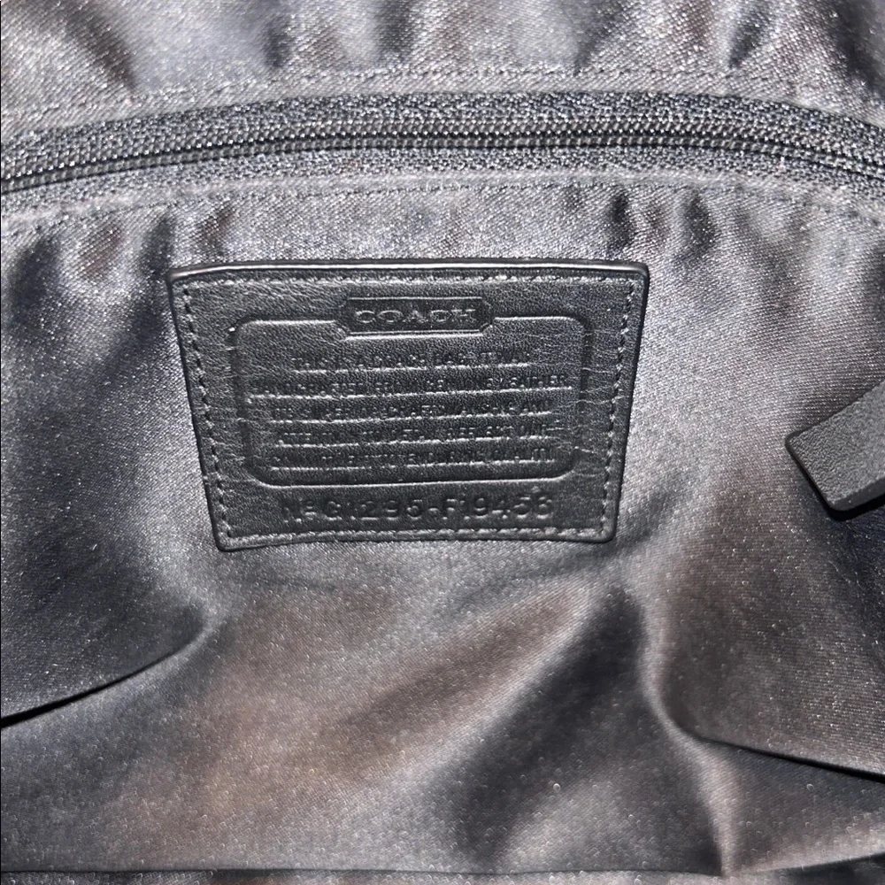Coach Black Leather Tote and Walletwith Silver Hardware, WHBM Bag Charm/Bracelet